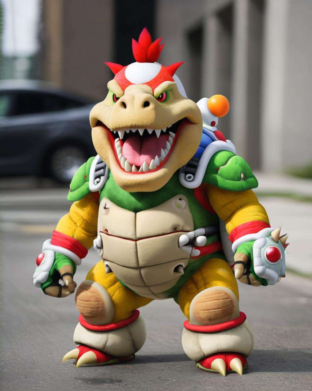 photo portrait of Bowser Jr. in real life, real<lora:Real_Mario_sdxl:1.0>