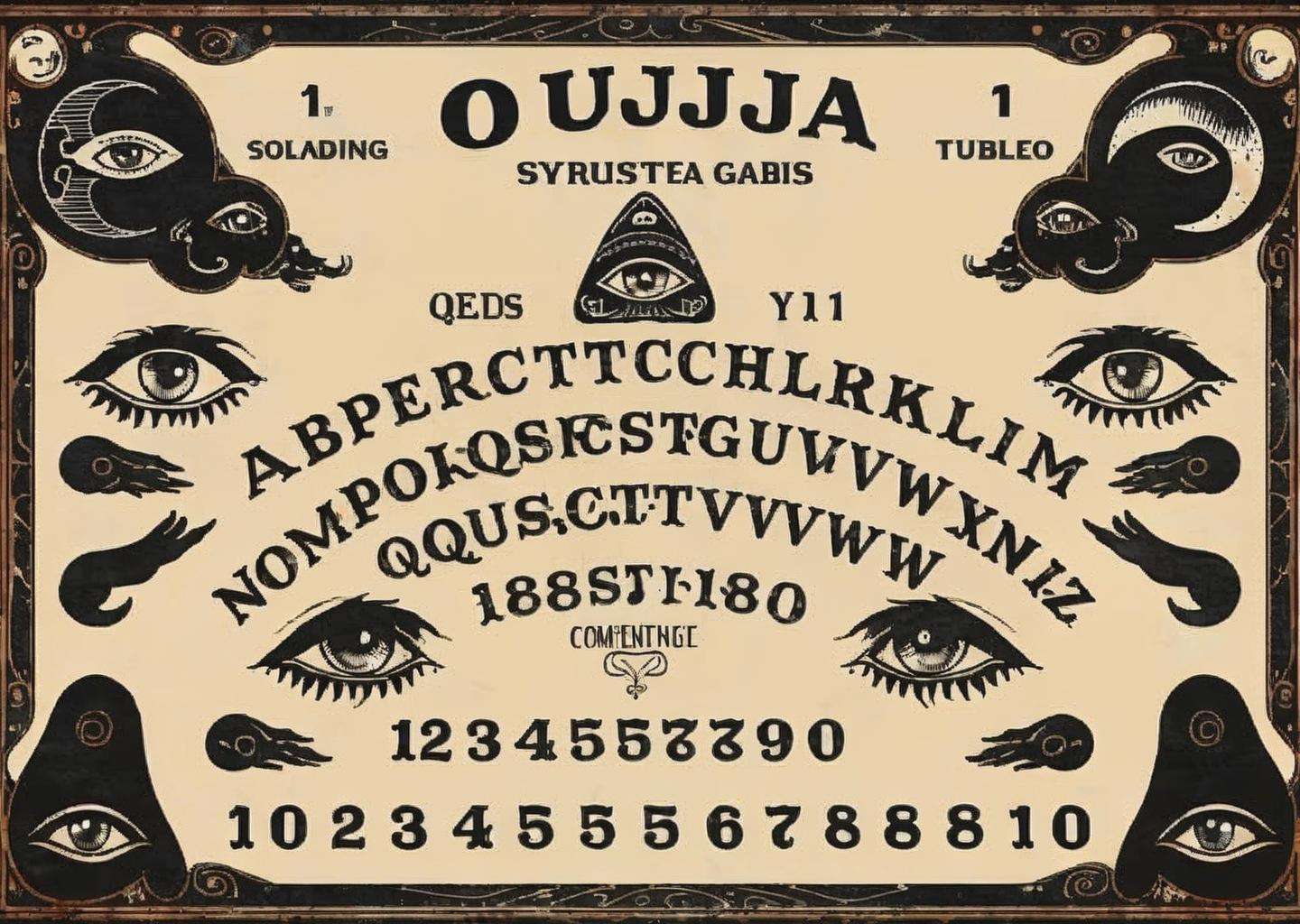 ((( ouija ))), Spectral Guides: Reflect on the concept of spectral guides who assist in Ouija table communication, exploring the symbiotic relationship between seekers and the benevolent entities that facilitate connections:1.6, spectral guides:1.2, reflect:1.1, concept:1.1, spectral guides:1.1, Ouija table communication:1.1, symbiotic relationship:1.1, seekers:1.1, benevolent entities:1.1, facilitate connections:1.1.<lora:Ouija_sdxl:1.0>