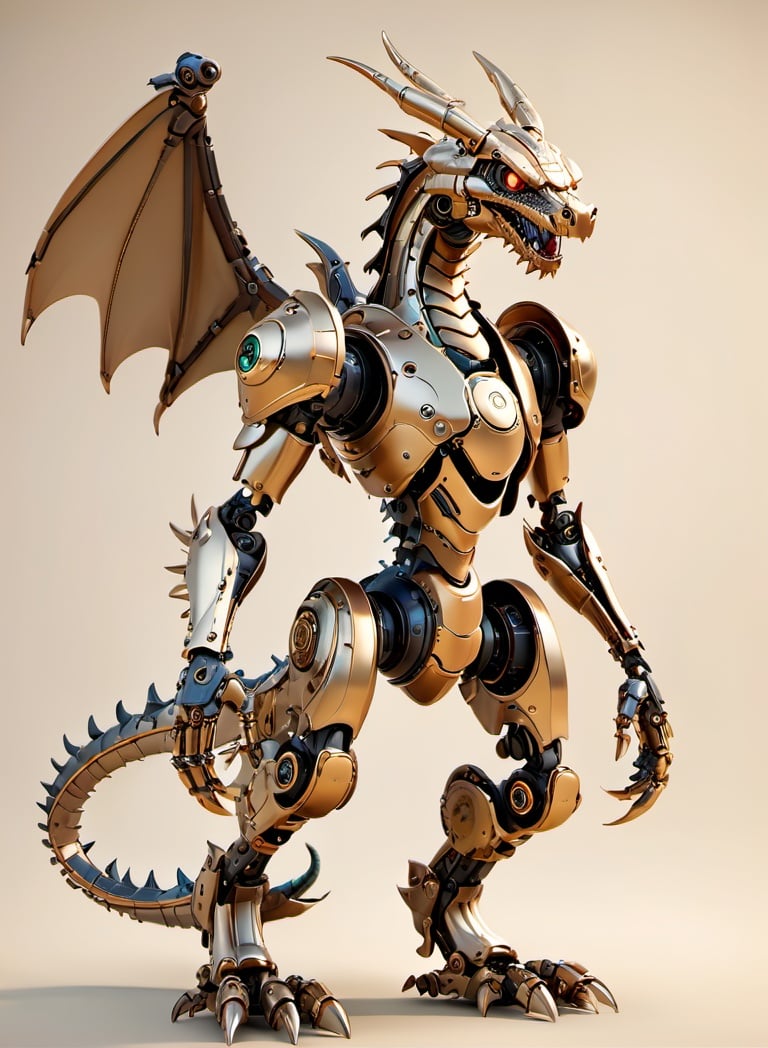 3d toon style, 3d render style,a bio mechanical cyborg dragon,3d style,cyborg style,Movie Still,Leonardo Style,steampunk style,mecha