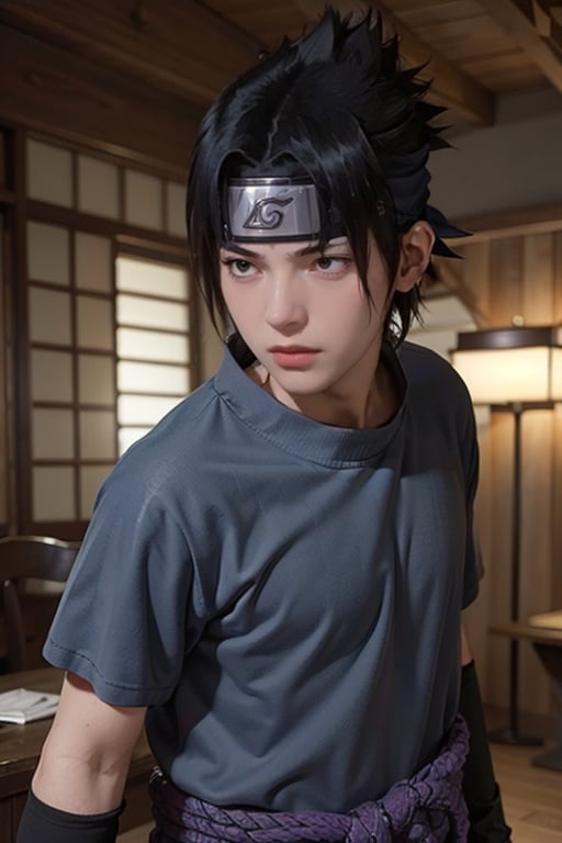 cinematic film still (best quality, masterpiece:1.2), photorealistic, ultra high res, front lighting, intricate detail, Exquisite details and textures, s4suk3, 1boy,spiked hair, (forehead protector), (headband), weapon, short sleeves, sword, ninja, high collar, (konohagakure symbol), short hair, sheathed, holding, japanese clothes, looking at viewer, <lora:s4suk3-02:1>,detailed face, professional lighting, photon mapping, radiosity, physically-based rendering,  . shallow depth of field, vignette, highly detailed, high budget, bokeh, cinemascope, moody, epic, gorgeous, film grain, grainy