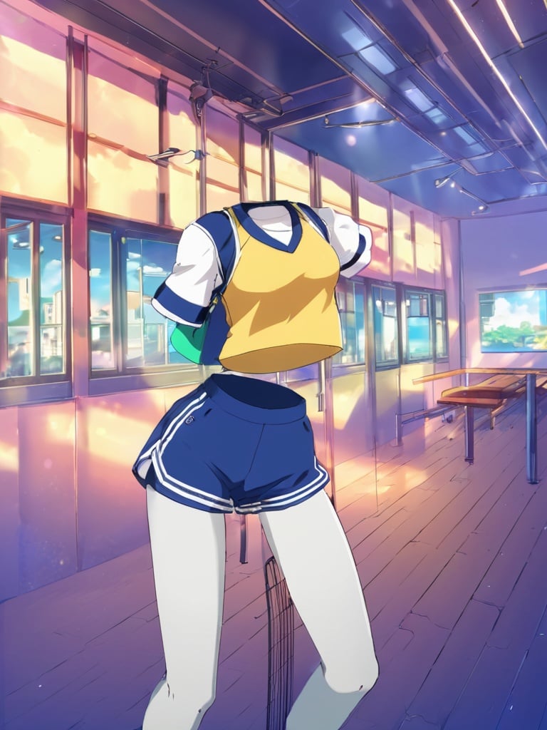 anime artwork masterpiece, best quality,  <lora:透明人4-000010:0.8>,Invisible person,girl,gym shorts . anime style, key visual, vibrant, studio anime,  highly detailed