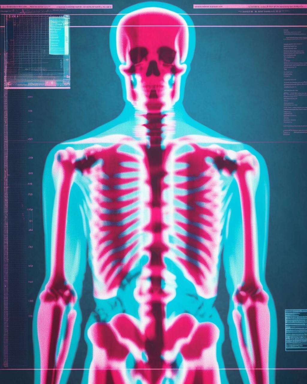 x-ray effect on a character realized with a overprint effect , overprint_effect<lora:Overprint_effect_sdxl:1.0>