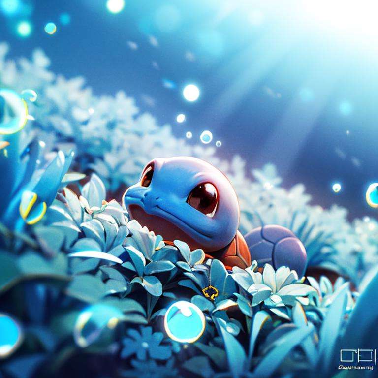 centered, award winning photo, (looking at viewer:1.2), | Squirtle_Pokemon,| underwater, bubbles, | bokeh, depth of field, cinematic composition, |<lora:Squirtle_Pokemon:0.8>