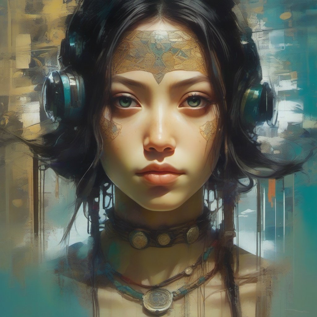 mdjrny-v4 style. Oil painting, heavy strokes, paint dripping. A breathtaking  portrait of a  Mona Lisa, La Gioconda woman with moko patterns tattoos, flax bodice, pounamu necklace. Jeremy Mann, Carne Griffiths, Robert oxley. Rich deep colors. Cell Shaded layered image. Beautiful face, Perfect anatomy, perfect eyes, detailed eyes, golden ratio, award-winning, professional, highly detailed, centered, symmetry, painted, intricate, volumetric lighting, beautiful, masterpiece, sharp focus, depth of field, perfect composition, award-winning, high resolution 8K, trending in pixiv, artstation,  , acrylic painting, trending on pixiv fanbox, palette knife and brush strokes, style of makoto shinkai jamie wyeth james gilleard edward hopper greg rutkowski studio ghibli genshin impact