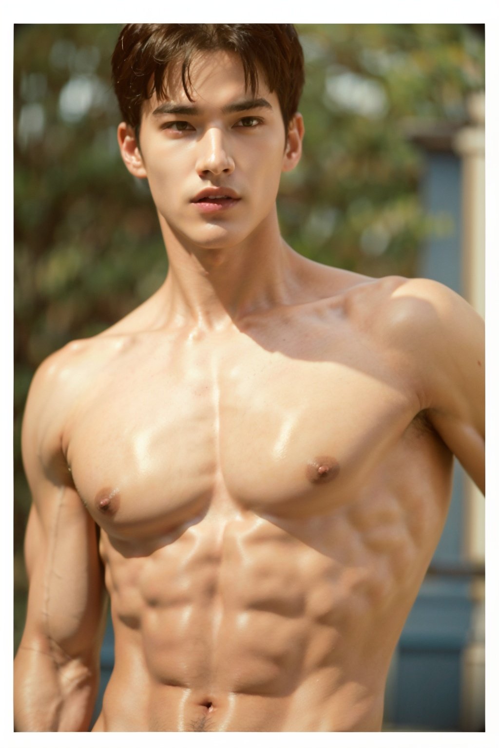 Best quality,masterpiece,ultra high res,(photorealistic:1.4),1boy,handsome,<lora:原生-000004:0.9>,muscular,