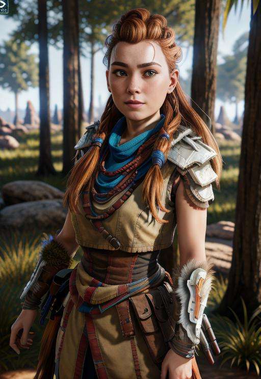 <lora:Aloy_v1.0:0.7> photo of aloy, fullbody photo, masterpiece, (((highres, photorealistic, best quality, perfect lighting))), adult, mature, female, 1girl, 8k,  realistic, photo-realistic, ultra-detailed,(portrait photo of aloy in forest, masterpiece, best quality, highest quality, cinematic lighting, (volumetric lighting), extremely detailed CG unity 8k wallpaper, focused, 8k wallpaper, 4k wallpaper, extremely detailed, ultra realistic, photorealistic, sharp focus, HDR, (high contrast), photograph, detailed and intricate, instagram, portrait, highly detailed, sharp focus, illustration, cinematic lighting )