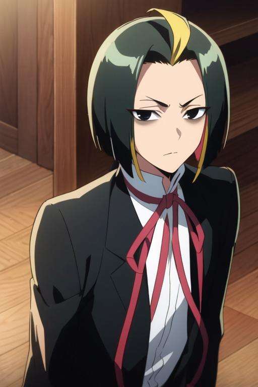 masterpiece, best quality, sketch, 1boy, solo, male focus, looking at viewer, , , <lora:seigen_amawaka:0.70>, seigen_amawaka, black hair, multicolored hair, black eyes, blonde hair