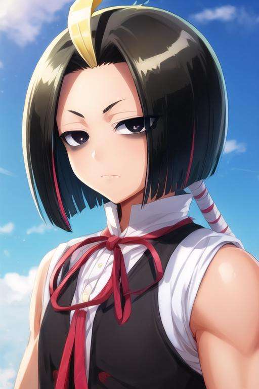 masterpiece, best quality, photorealistic, 1boy, solo, male focus, looking at viewer, upper body, , <lora:seigen_amawaka:0.70>, seigen_amawaka, black hair, multicolored hair, black eyes, blonde hair, , , aztec,