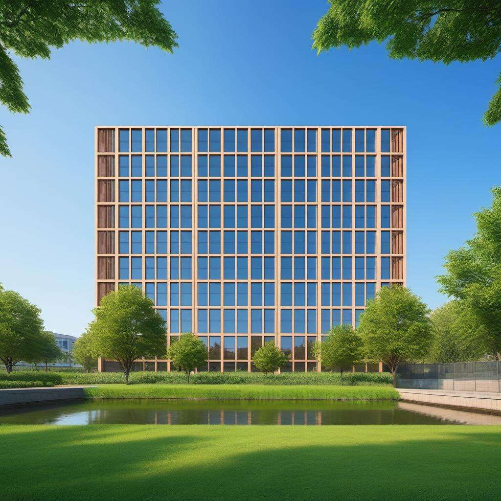 (masterpiece), best quality,8K,no humans, outdoors,chanyeyuan,industrial park,building, scenery,blue sky, city,(grass:0.7), day,(tree:0.6),water,window, <lora:ZSIndustrialParkV1.0-000046:0.5>