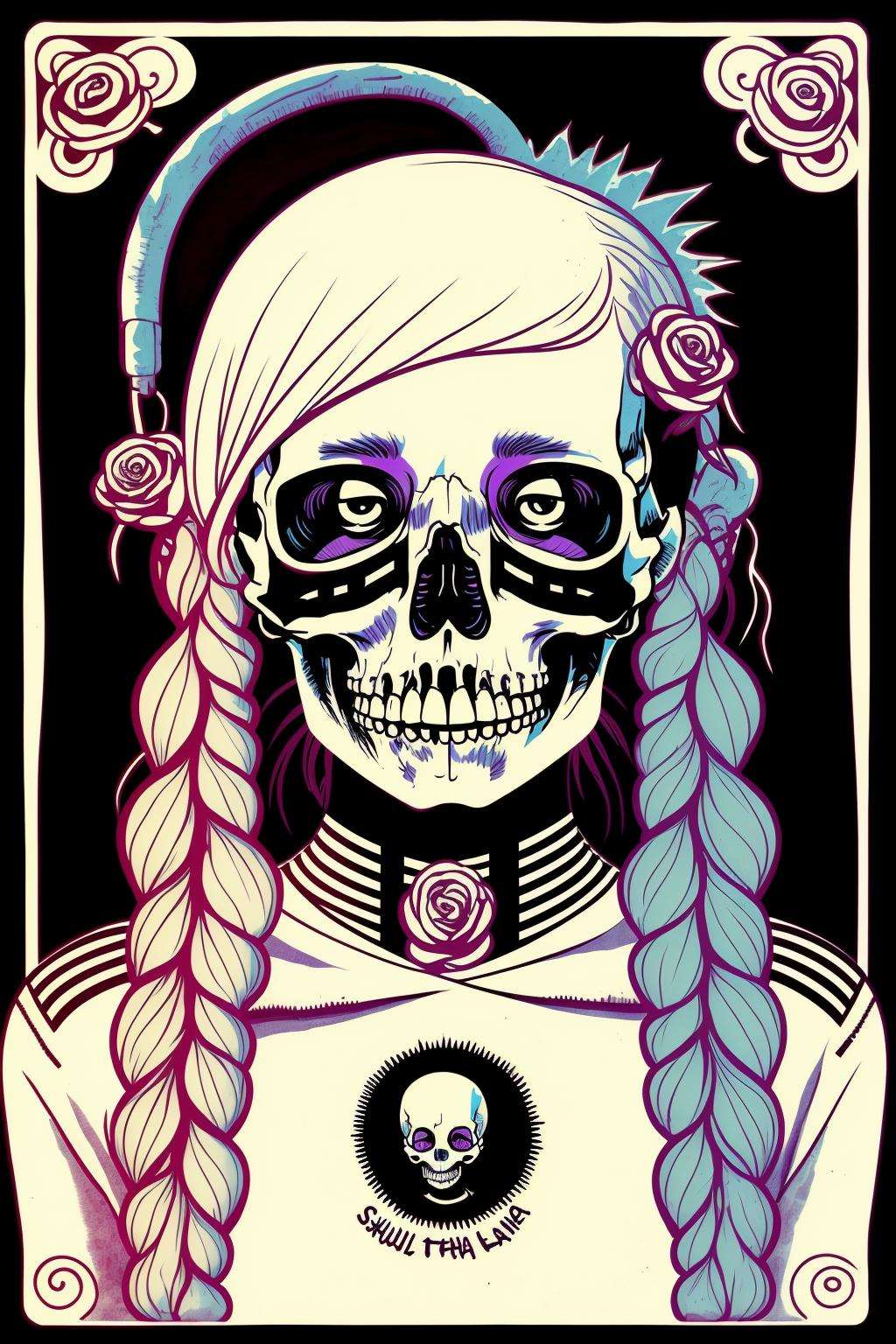 a skull , skull_graphics , Sloane Leong, Tillie Walden, Chiara Bautista