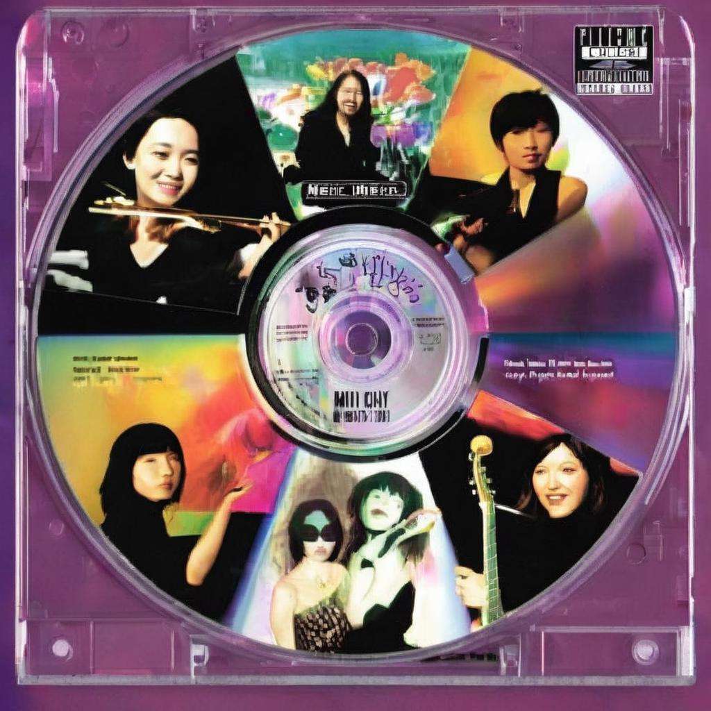 product photo cd ,cd_music , Mimi Pond , Joey Chou , Polly Becker<lora:cd_music:1.0>