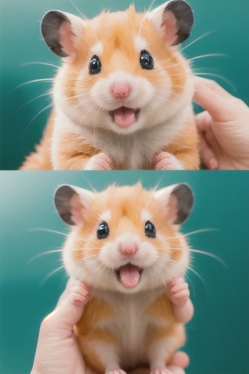 pink hamster,surprised,tongue out,cutie,
