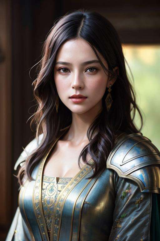 modelshoot style, (extremely detailed CG unity 8k wallpaper), full shot body photo of the most beautiful artwork in the world, medieval armor, professional majestic oil painting by Ed Blinkey, Atey Ghailan, Studio Ghibli, by Jeremy Mann, Greg Manchess, Antonio Moro, trending on ArtStation, trending on CGSociety, Intricate, High Detail, Sharp focus, dramatic, photorealistic painting art by midjourney and greg rutkowski