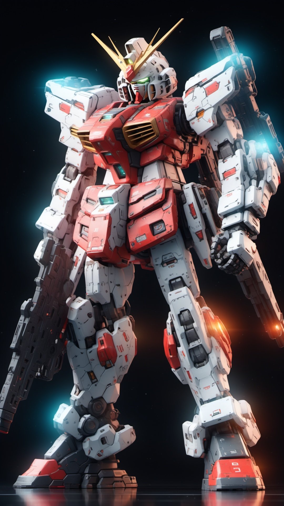 BJ_Gundam_SDXL,solo,holding,weapon,holding_weapon,gun,no_humans,robot,holding_gun,mecha,science_fiction,v-fin,energy_gun,mobile_suit,beam_rifle,3d model,8k,intricate,highly detailed,masterpiece,sidelighting,hdr,high definition,<lora:SDXL_Gundam_v2:0.7>,