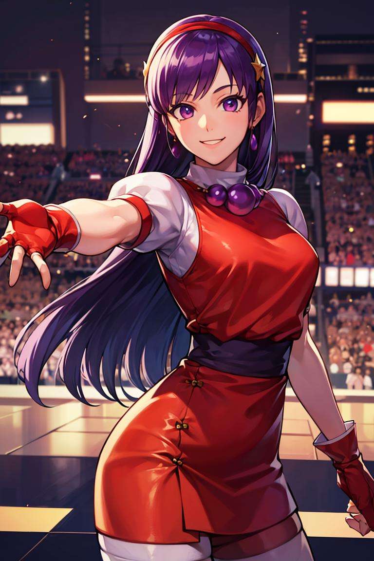 ((masterpiece,best quality)), absurdres,<lora:Athena_Asamiya:0.7>, Athena_Asamiya, solo, smiling, looking at viewer, cowboy shot, cinematic composition, dynamic pose,