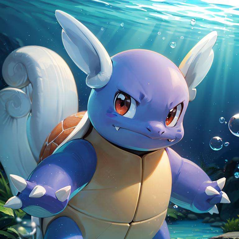 centered, award winning photo, (looking at viewer:1.2), |  Wartortle_Pokemon, |underwater, bubbles, | bokeh, depth of field, cinematic composition, | <lora:Wartortle_Pokemon_Anime:0.8>