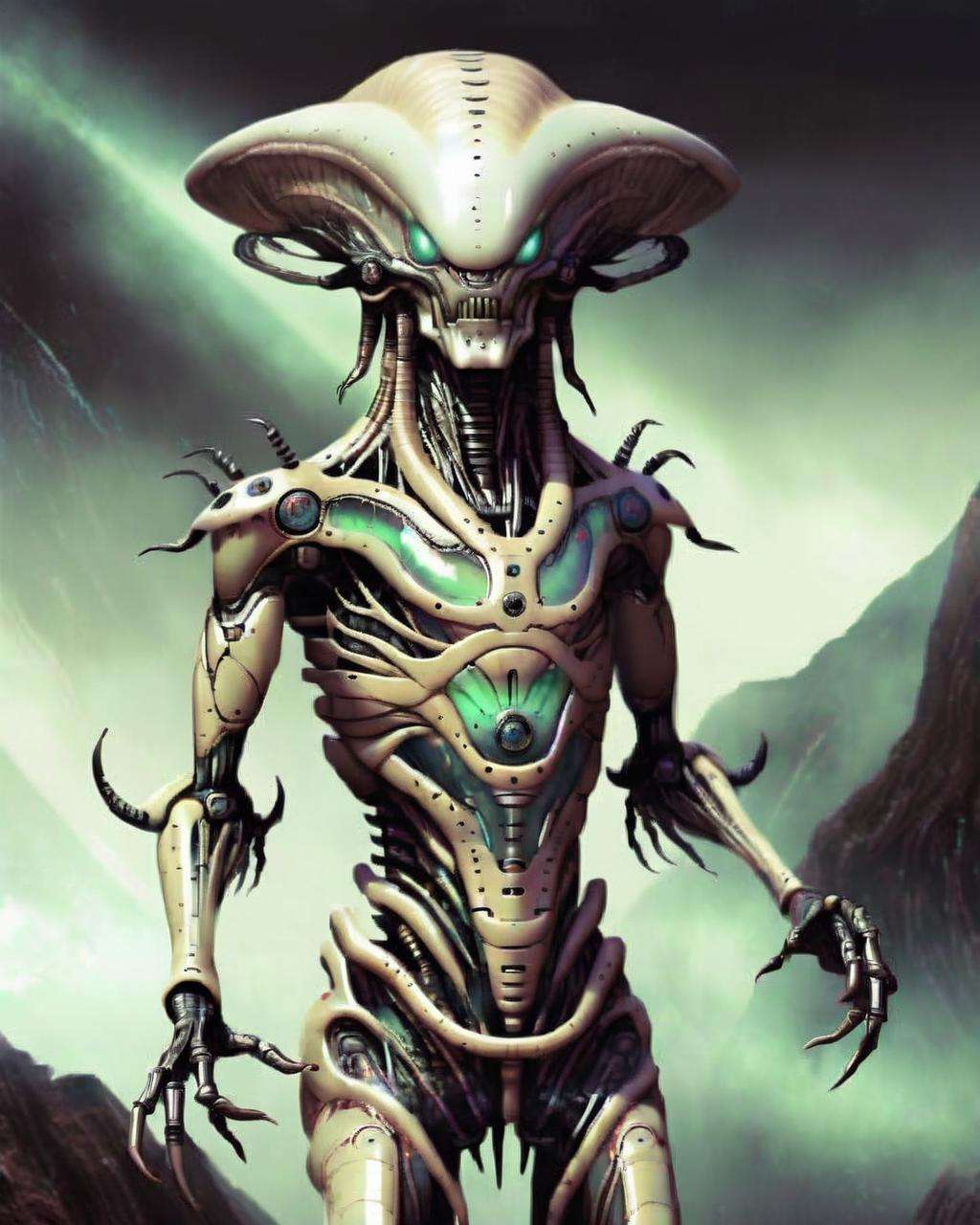 an alien god , alien monster robotic<lora:alien_god_V2:1.0>
