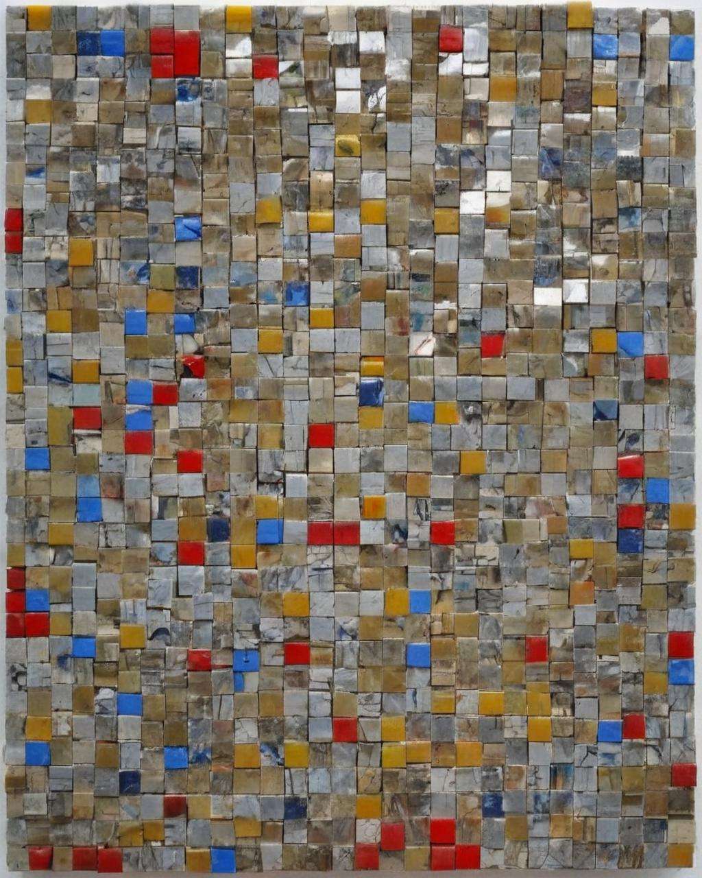 mosaic of  an art piece :1.4, Simone Massoni<lora:mosaic:1.0>