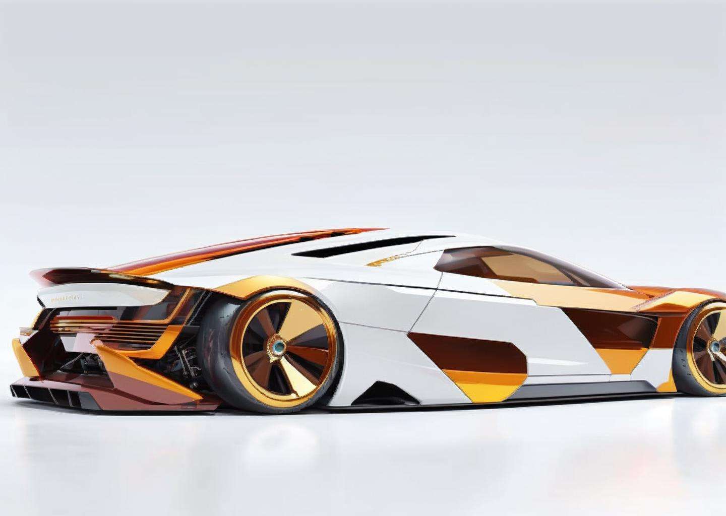 a  color sports car with a amber stripe on the side of it's body and a white background, Ai-Mitsu, concept design, a digital rendering, panfuturism<lora:concept_car:1.0>