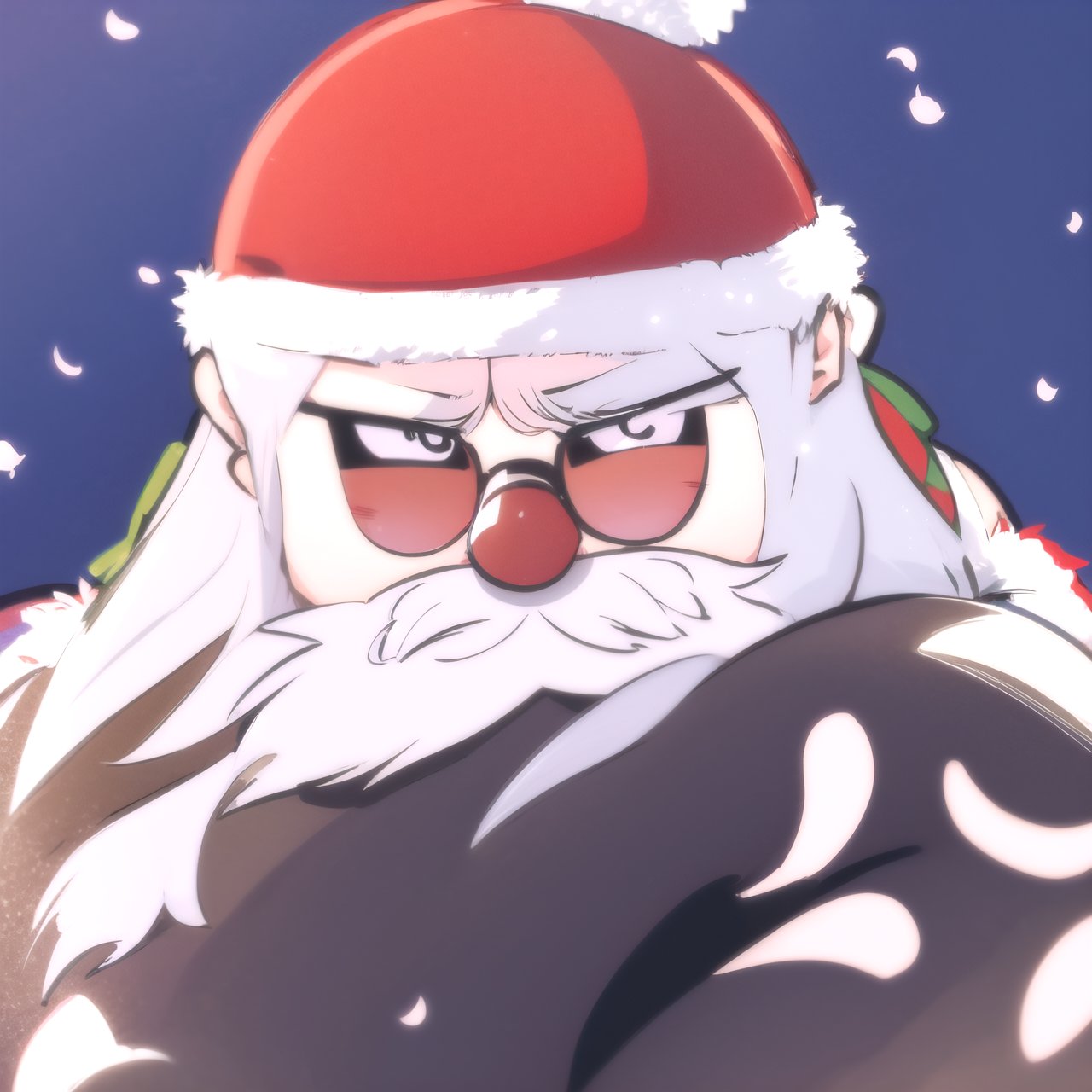 16k, santa, glasses, Beard, red nose, older_male, <lora:EMS-33066-EMS:0.000000>, , <lora:EMS-35385-EMS:0.000000>, , <lora:EMS-31450-EMS:0.100000>