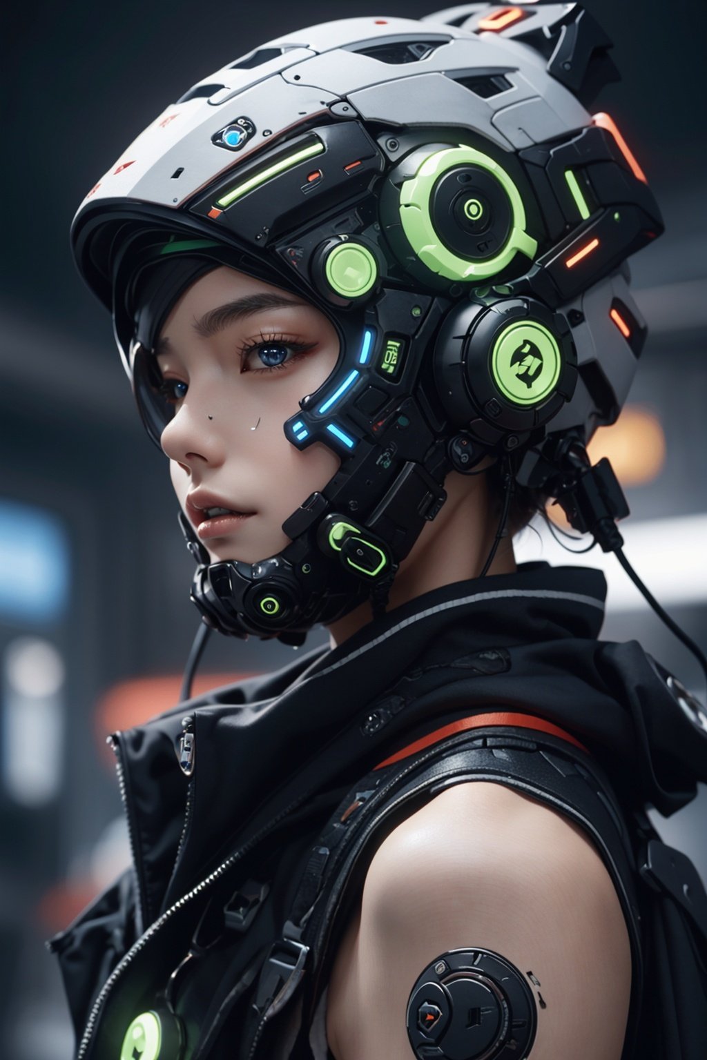 cyberpunkAI,,ultra realistic,masterpiece,best quality,super detailed,ultra high res,raw photo,8k,A beautiful cyberpunk boy,blue_jijiaS