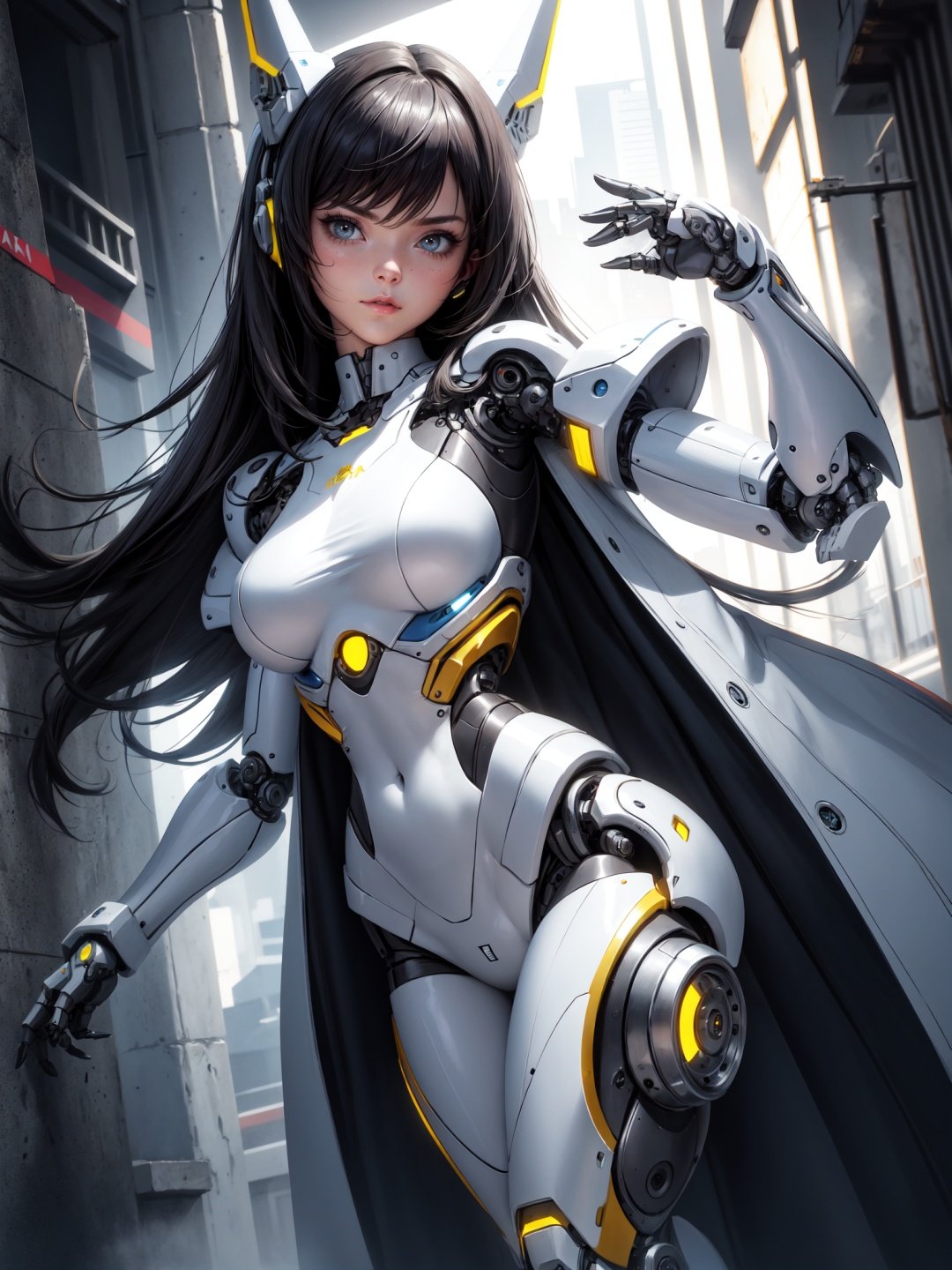 Best quality,masterpiece,ultra high res,1girl,detailed skin,robot joints,