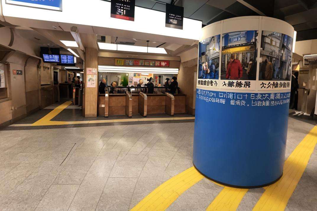 masterpiece, best quality, ultra-detailed, extremely detailed, illustration,kaisatsu, STOKYO, train staion, scenery, chair, reflective floor, tiles, indoors, tile floor, realistic, photo (medium), photo background <lora:STkaisatsui_V1_1_MIDD:1>