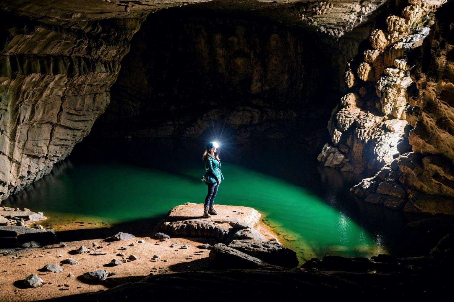 <lora:sondoong-000010:0.7>, cave, sondoong, forest, plant, ((from above)), 1girl, a stunning photo with beautiful saturation, ultra high res,(realistic:1.4)),deep shadow,(best quality, masterpiece), pale skin, dimly lit, shade, flustered, blush, highly detailed, ((full body:1.1)), skinny, BREAK depth of field, film grain, wrinkled skin, looking at viewer, knee,  warm smile, ((cave adventure costume)),, (masterpiece,best quality:1.5)