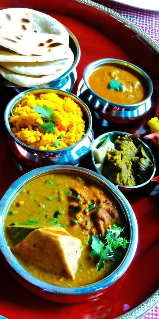 Indian thali 