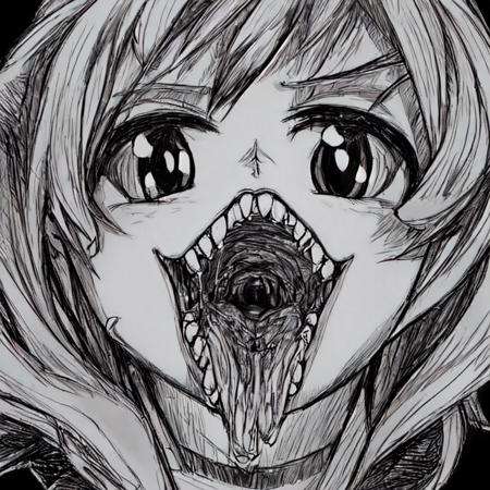 1girl,  <lora:Bigmouthv2:0.6>, cute, sharp teeth, open mouth,