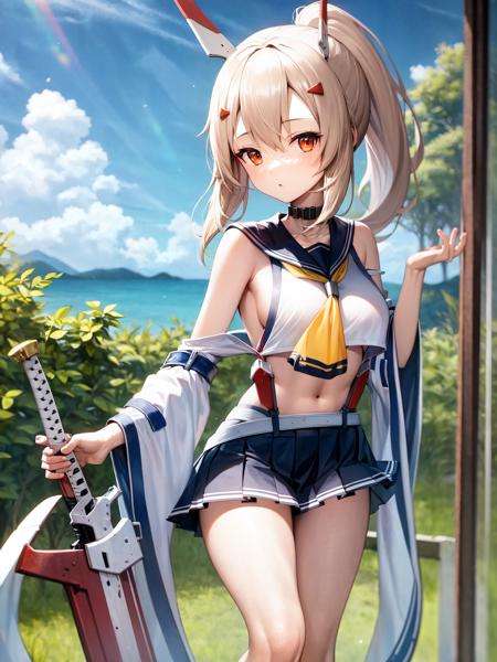 masterpiece, best quality, <lora:aya6-3:1>, ayanami, holding sword,