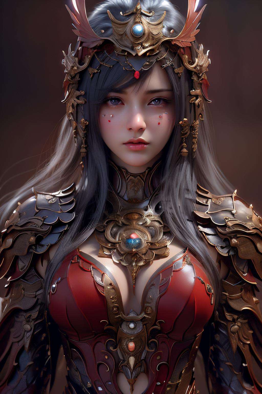 Best quality, masterpiece, ultra high res, (photorealistic:1.4)1girl, beautiful_face, detailed skin,  <lora:nvwushen-000020:0.8>,upper body, 