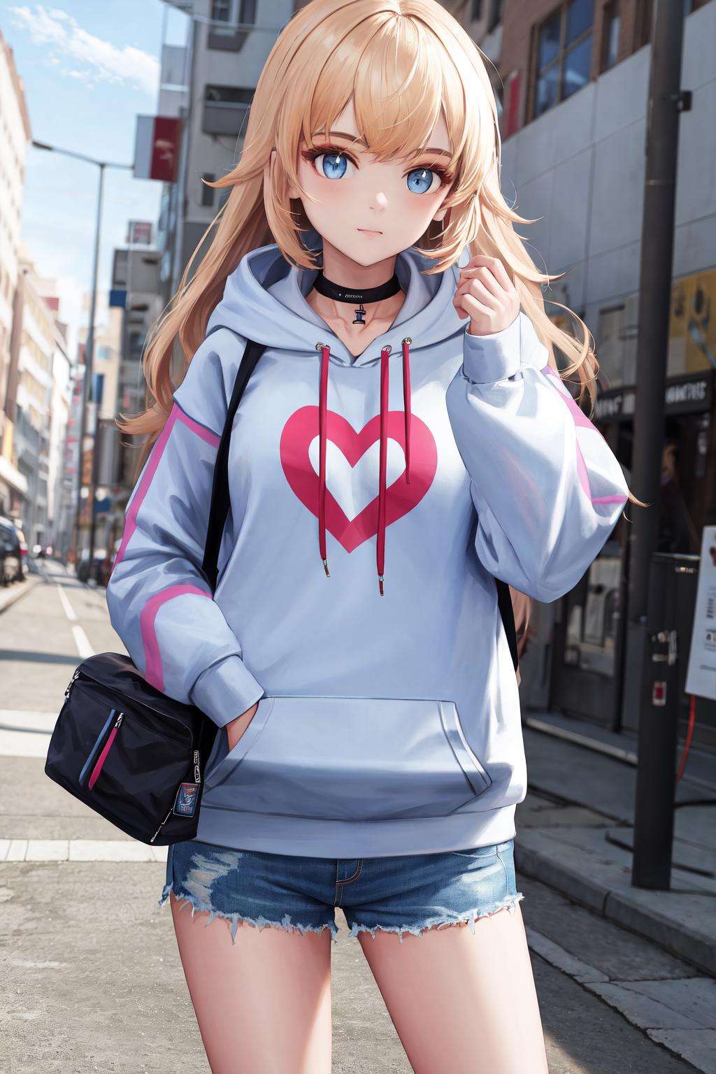 masterpiece, best quality, highres, 1girl <lora:howe_pastry_princess_no_outfit:0.6> <lora:howe_pastry_princess:0.4> hoodie