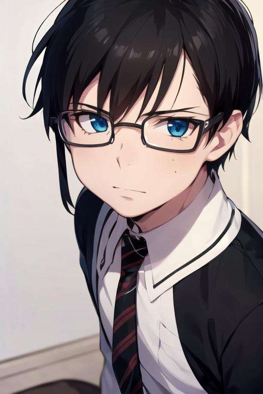 masterpiece, best quality, sketch, 1boy, solo, male focus, looking at viewer, , , <lora:yukio_okumura:0.76>, yukio_okumura, black hair, blue eyes, glasses, toga costume, world war 2,