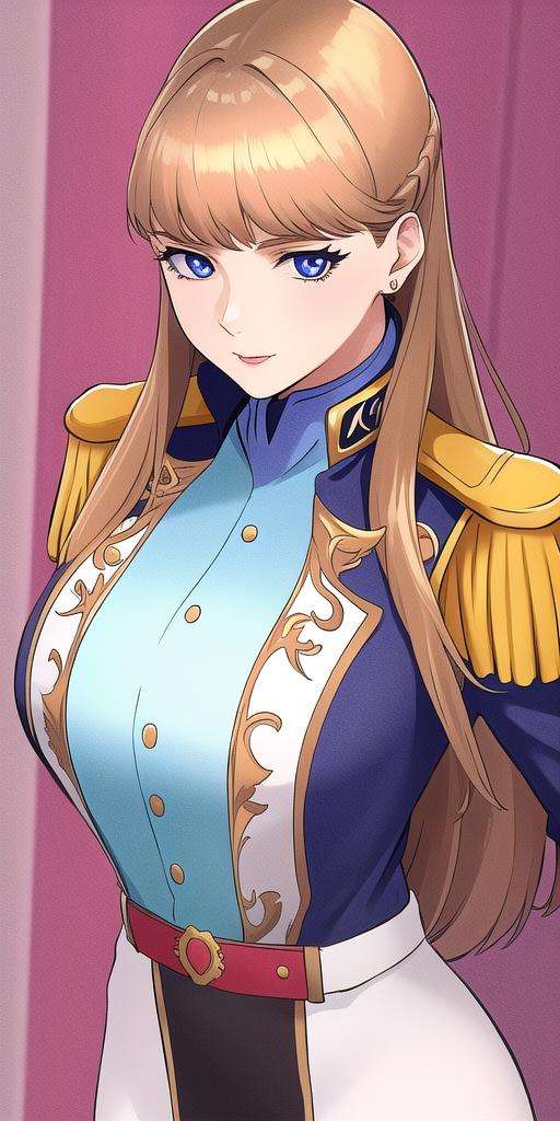 <lora:RelenaPeacecraft:.7>, RelenaPeacecraft, masterpiece, best quality, detailed face, detailed eyes, highres, large_breasts, standing, RelenaMilitaryUniform