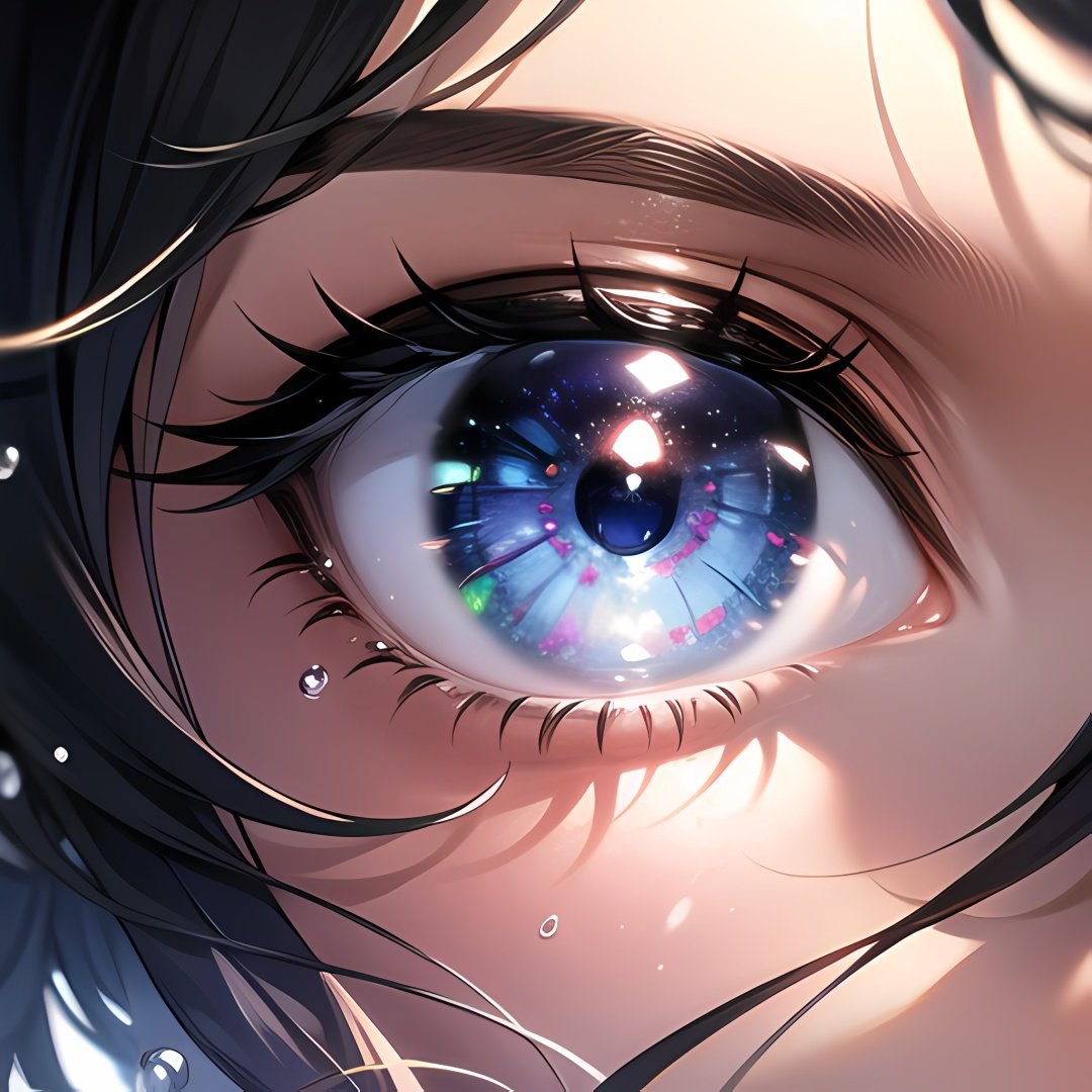 (masterpiece:1,2), best quality, masterpiece, highres, original, extremely detailed wallpaper, perfect lighting,(extremely detailed CG:1.2),eyes,close-up, light_line,water,water drop, gorgeous,multiple_colors, <lora:shine eyes01:0.5>,sunlight, galaxy,realistic, 1girl, upper body, 