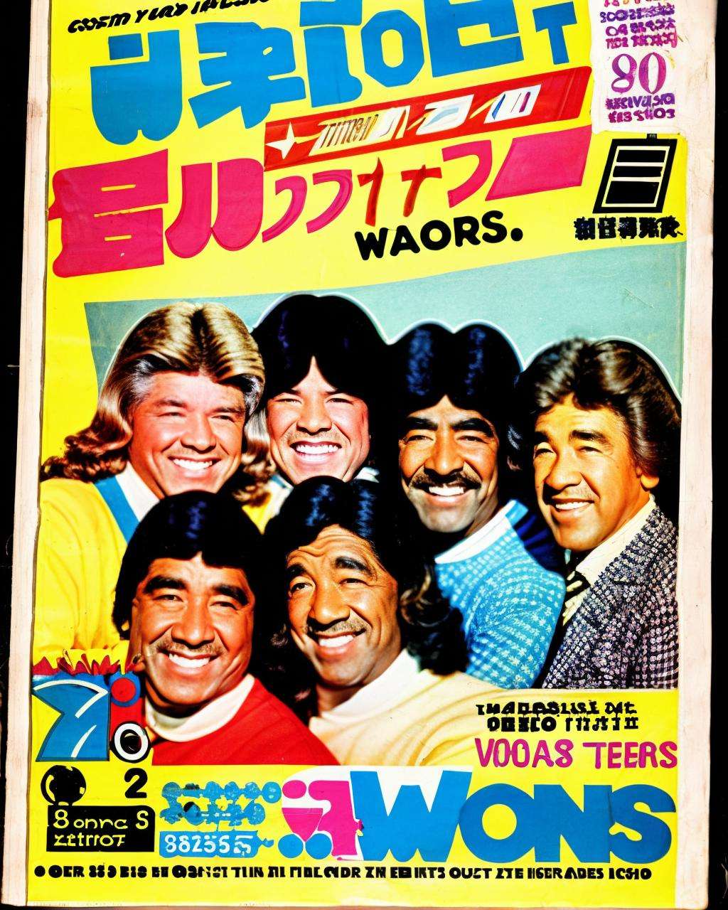 Variety Show Bonanza: TV Guide cover showcasing the wackiest variety shows of the 80s, promising laughter, surprises, and celebrity antics, variety shows:0.8, laughter:0.7, surprises:0.7, celebrity antics:0.6, entertainment:0.6. , Retro_Magazine