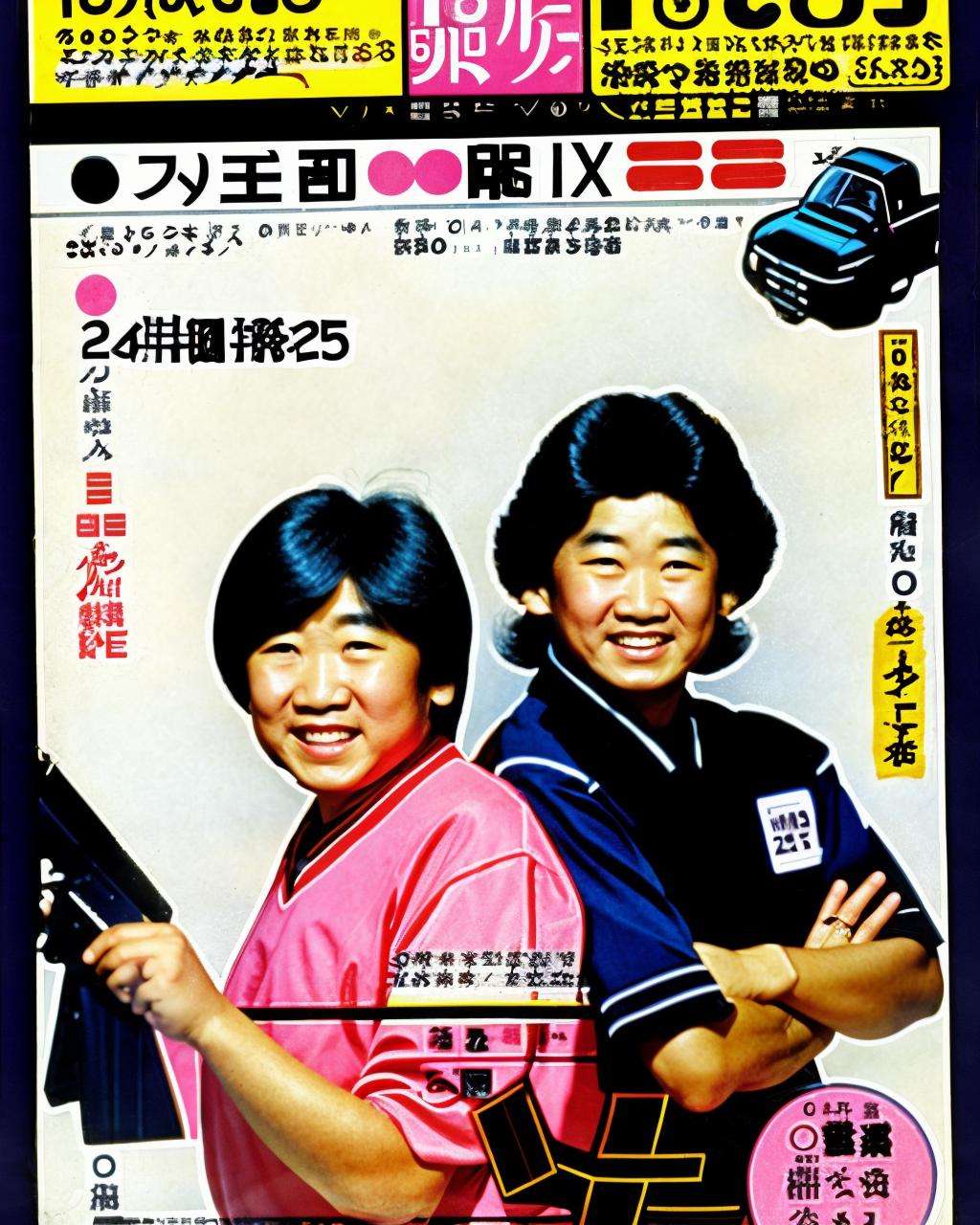 Dynamic Duos: TV Guide cover featuring iconic duos from 80s TV, such as "City Hunter's" Ryo Saeba and Kaori Makimura, promising action-packed adventures and memorable partnerships, dynamic duos:0.8, action-packed:0.7, memorable:0.7, partnerships:0.6, iconic:0.6. , Retro_Magazine