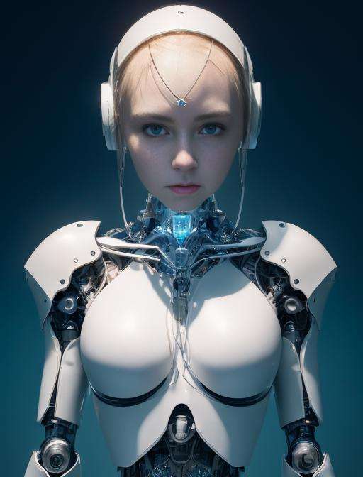 (Russian female:1.5),complex 3d render ultra detailed of a beautiful porcelain profile woman android face, cyborg, robotic parts, 150 mm, beautiful studio soft light, rim light, vibrant details, luxurious cyberpunk, lace, hyperrealistic, anatomical, facial muscles, cable electric wires, microchip, elegant, beautiful background, octane render, H. R. Giger style, 8k, best quality, masterpiece, illustration, an extremely delicate and beautiful, extremely detailed ,CG ,unity ,wallpaper, (realistic, photo-realistic:1.37),Amazing, finely detail, masterpiece,best quality,official art, extremely detailed CG unity 8k wallpaper, absurdres, incredibly absurdres, robot, silver halmet, full body, sitting.
