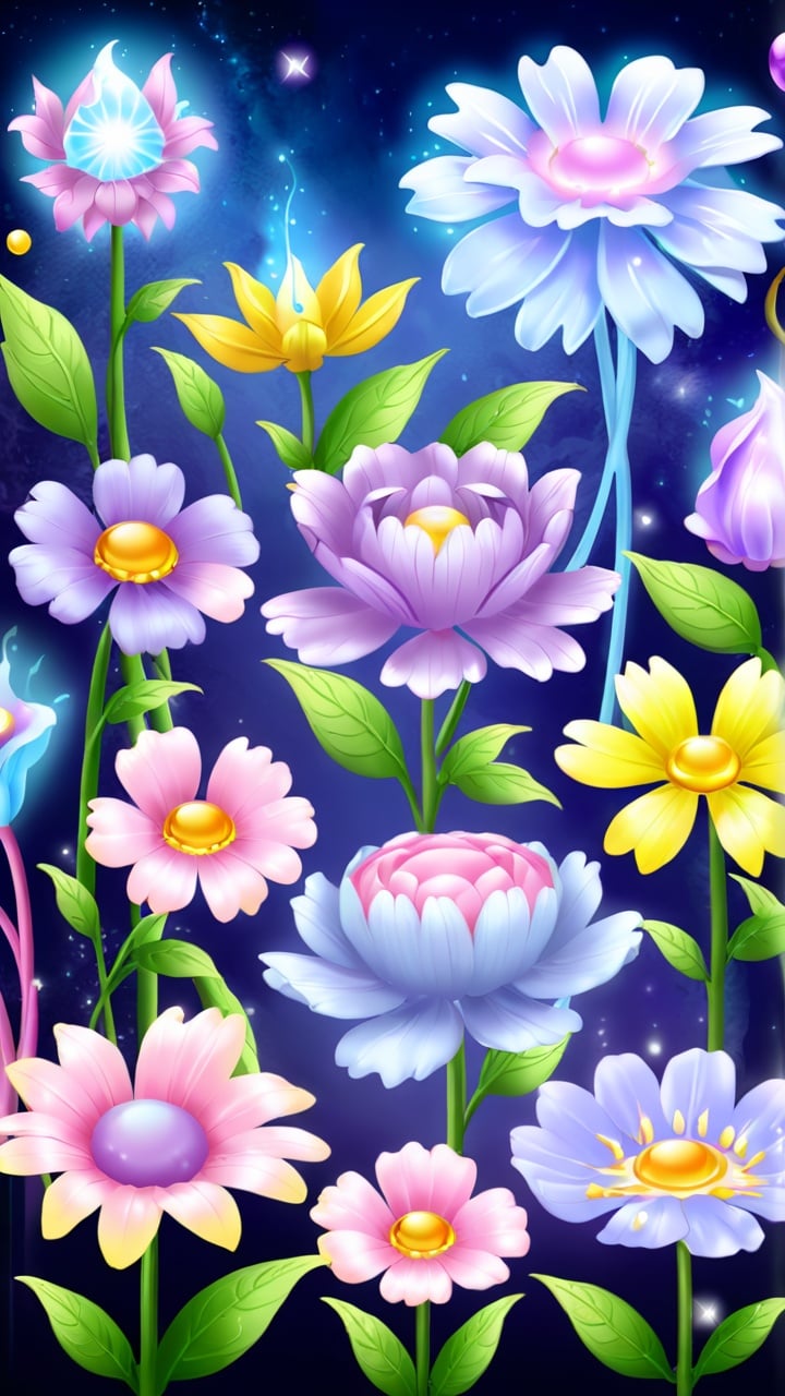 (Fantasy style Magical Fairy Flowers: 1.5) Fantasy scenes<lora:sdxl_zhiwu-000010:1>