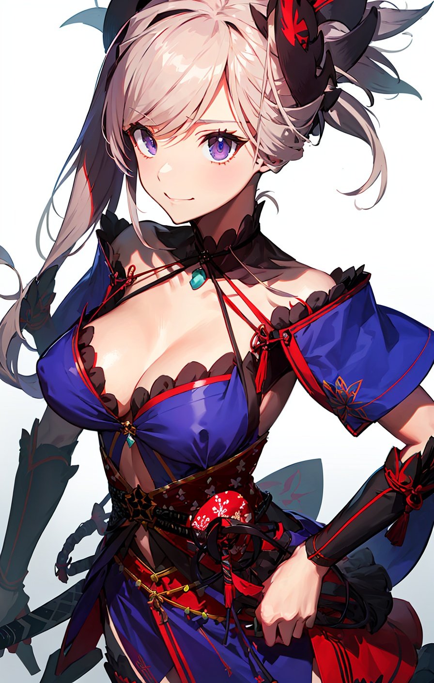 JRA, CollabDressing, 1girl, solo, miyamoto musashi (fate grand order)