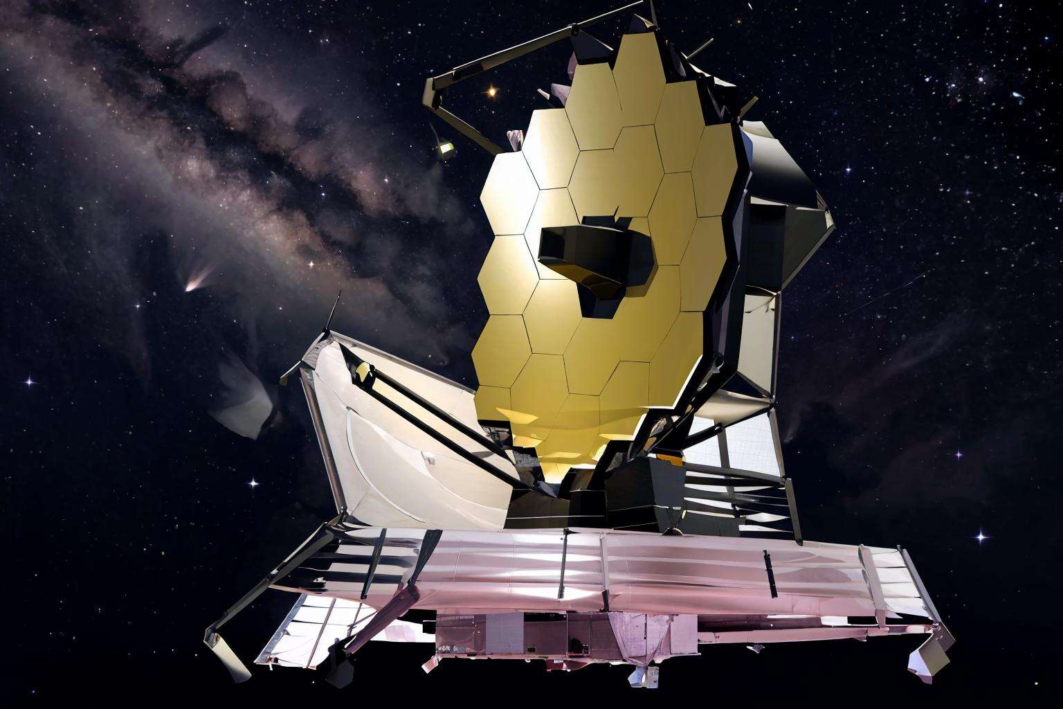 masterpiece, best quality, <lora:jwst-nasa-richy-v1:1> jwst, space, galaxy, nebula, spacecraft