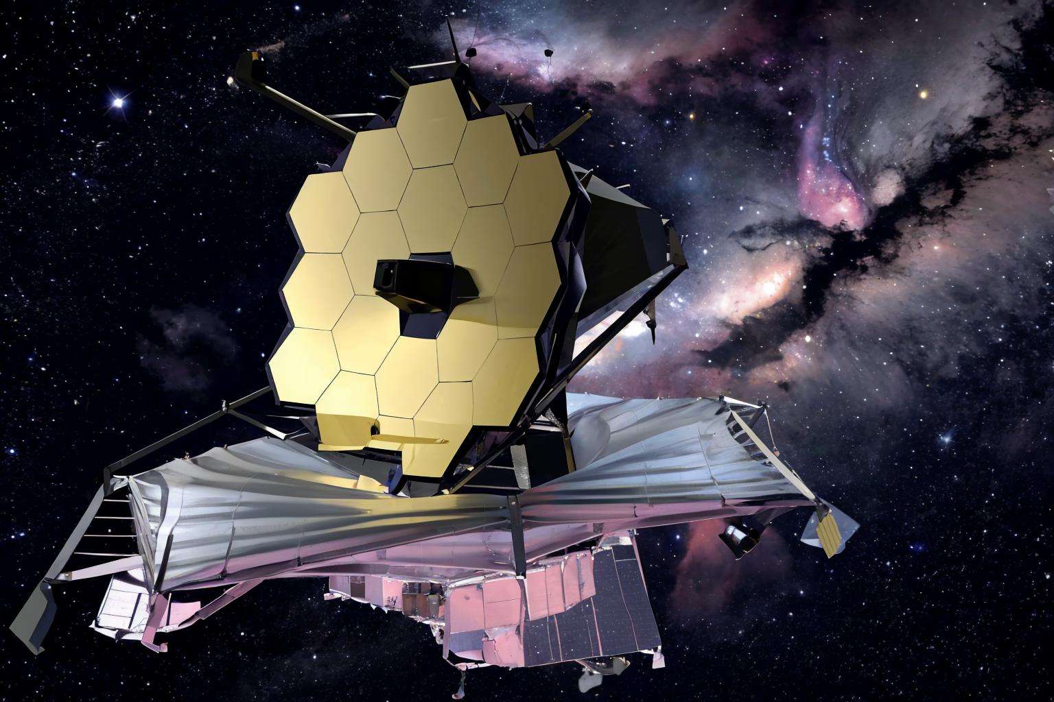 masterpiece, best quality, <lora:jwst-nasa-richy-v1:1> jwst, space, galaxy, nebula, spacecraft