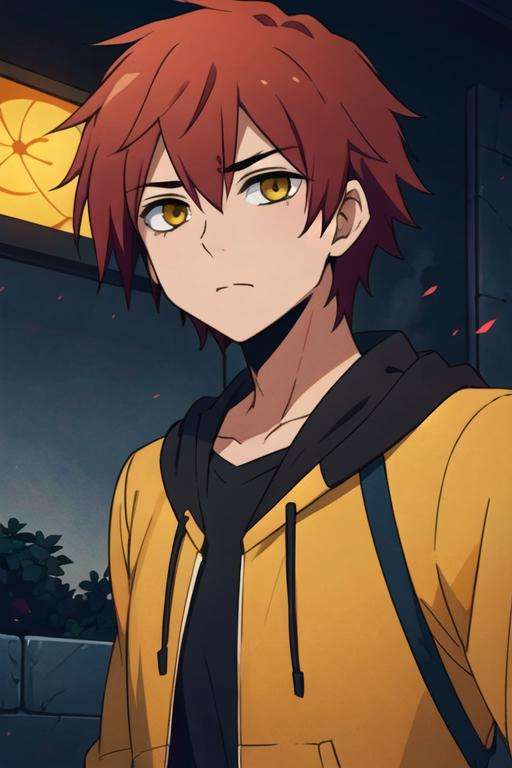 masterpiece, best quality, game cg, 1boy, solo, male focus, looking at viewer, , depth of field, , , <lora:theo_hamatora:0.70>, theo_hamatora, red hair, yellow eyes, , grimdark,