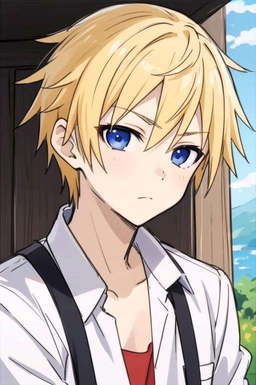 masterpiece, best quality, sketch, 1boy, solo, male focus, looking at viewer, upper body, , , , <lora:banri_watanuki:0.66>, banri_watanuki, blonde hair, blue eyes, , ancient greece,