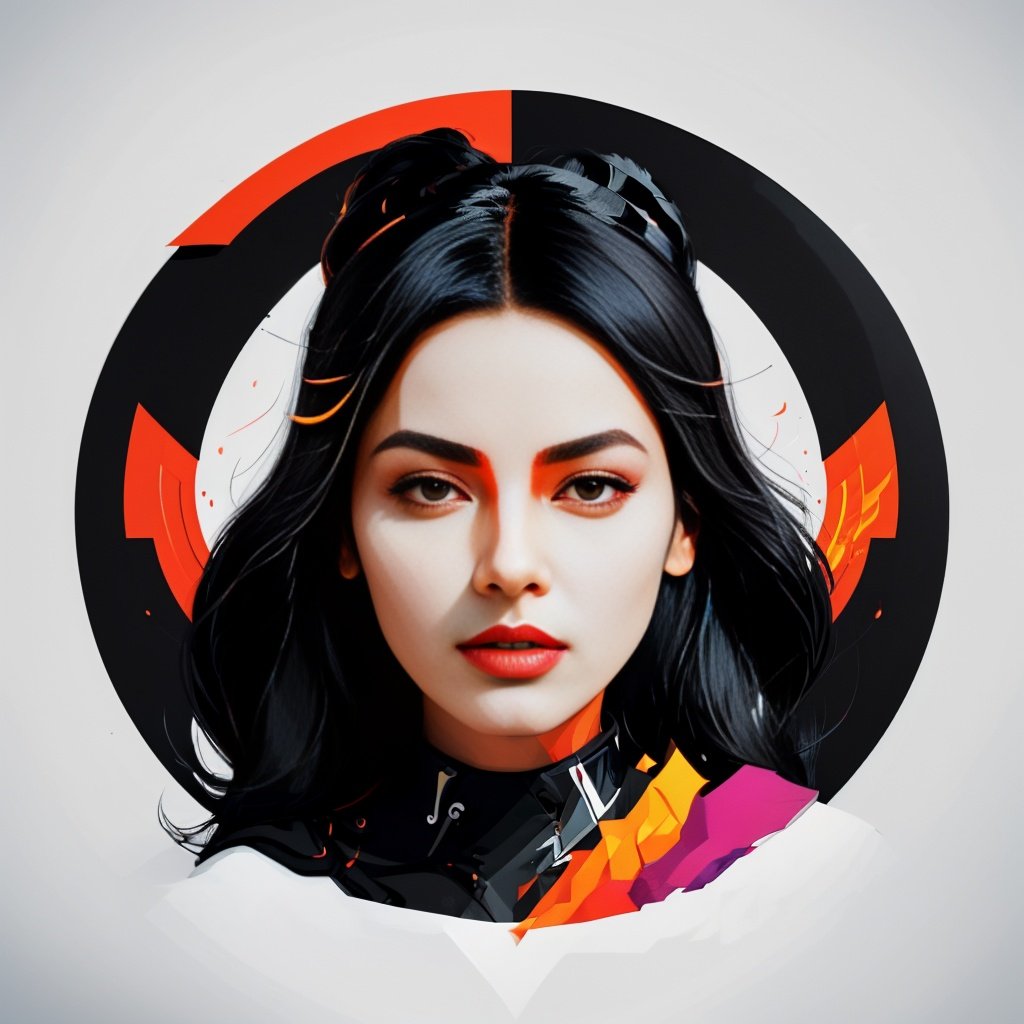 1girl, xyzsanart01,fire, ice, grass, front face, <lora:xyzsanart01-10:1>, Vector art, Vivid colors, Clean lines, Sharp edges, Minimalist, Precise geometry, Simplistic, Smooth curves, Bold outlines, Crisp shapes, Flat colors, Illustration art piece, High contrast shadows, Technical illustration, Graphic design, Vector graphics, High contrast, Precision artwork, Linear compositions, Scalable artwork, Digital art