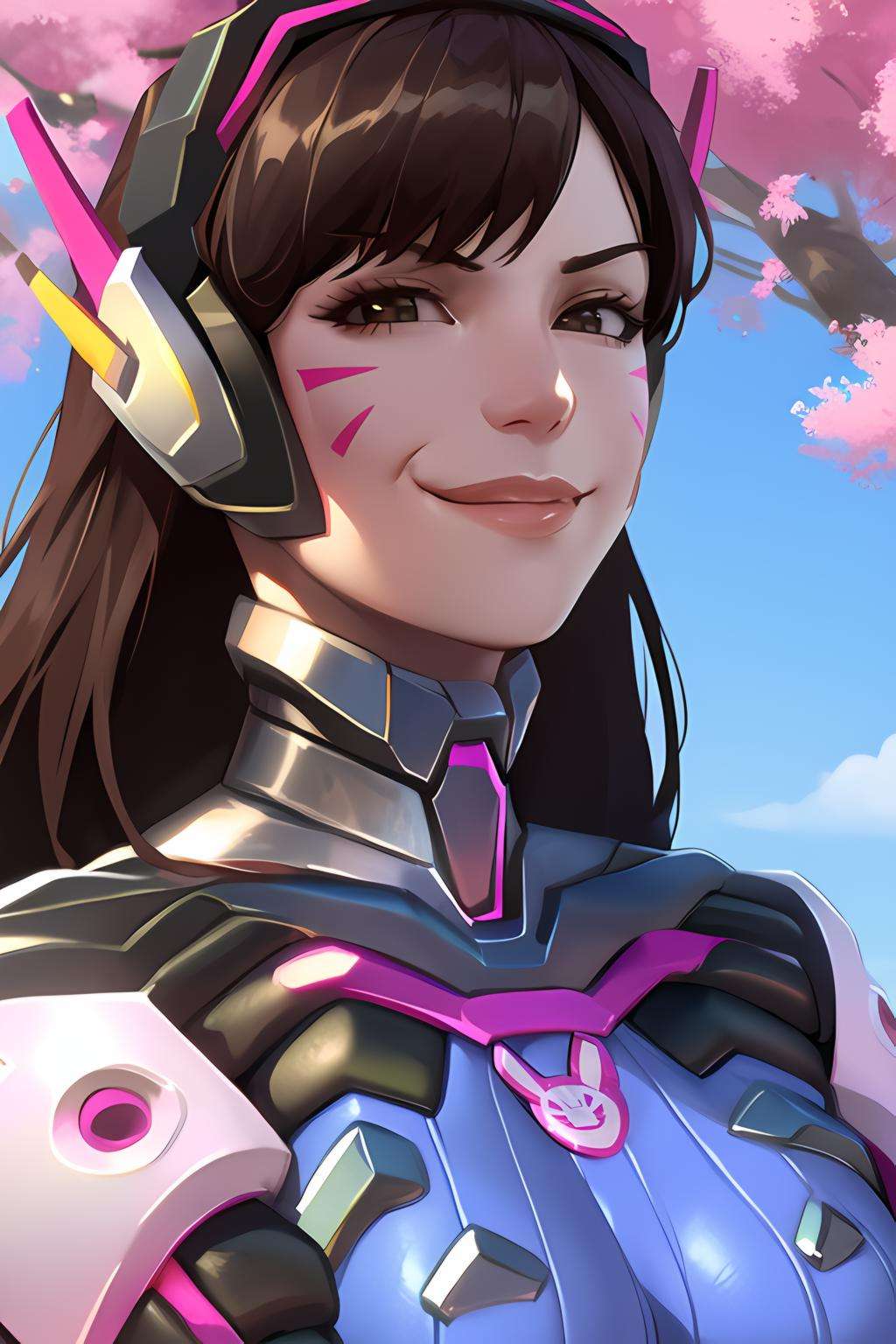 d.va, animal print, bunny print, <lora:diva:0.7>, best quality