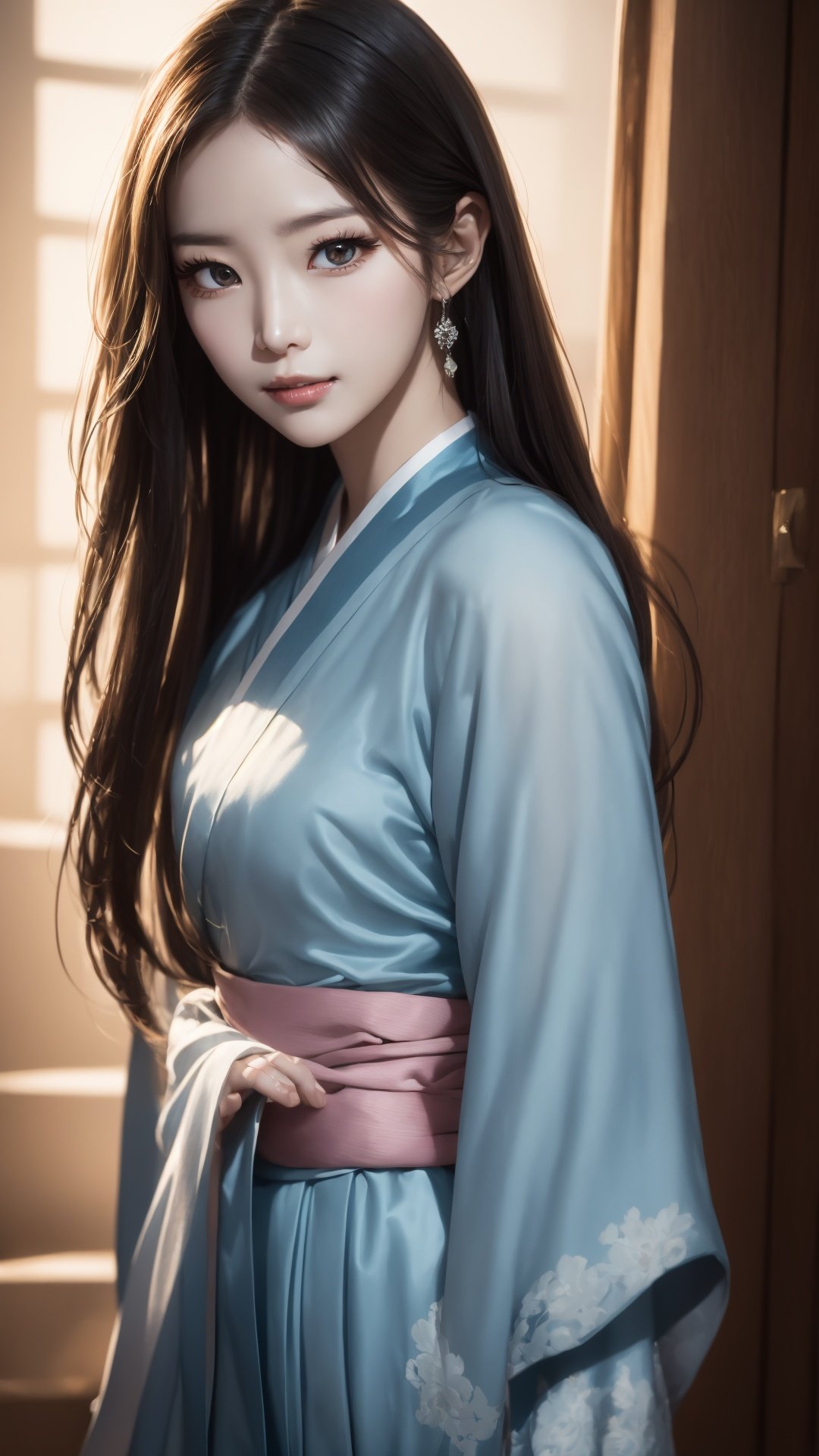 best quality,4k,8k,highres,masterpiece:1.2,ultra-detailed,realistic,photorealistic:1.37,portrait,Korean sexy woman,dark background,piercing eyes,sharp focus,soft lighting,vibrant colors,subtle makeup,long flowing hair,feminine curves,sensual pose,traditional hanbok,bold confidence,alluring gaze,modern interpretation,subtle elegance,graceful posture,understated beauty,delicate features,provocative charm,strong presence,confident smile,seductive aura,natural beauty,mesmerizing lips,intense expression,sublime artistry,fashion forward,contemporary allure,enticing allure,stunning visual impact