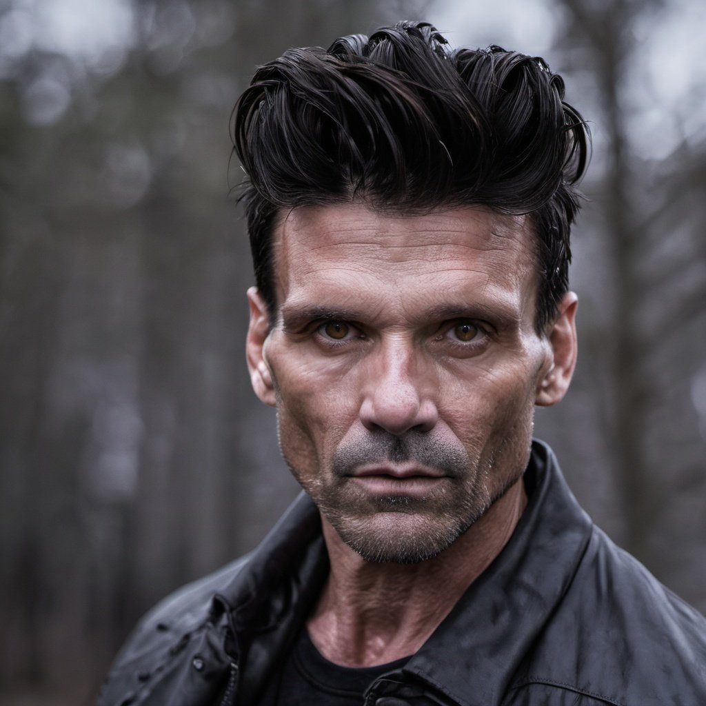 photo, 1boy, solo, male focus, frank grillo, brown eyes, evil portrait