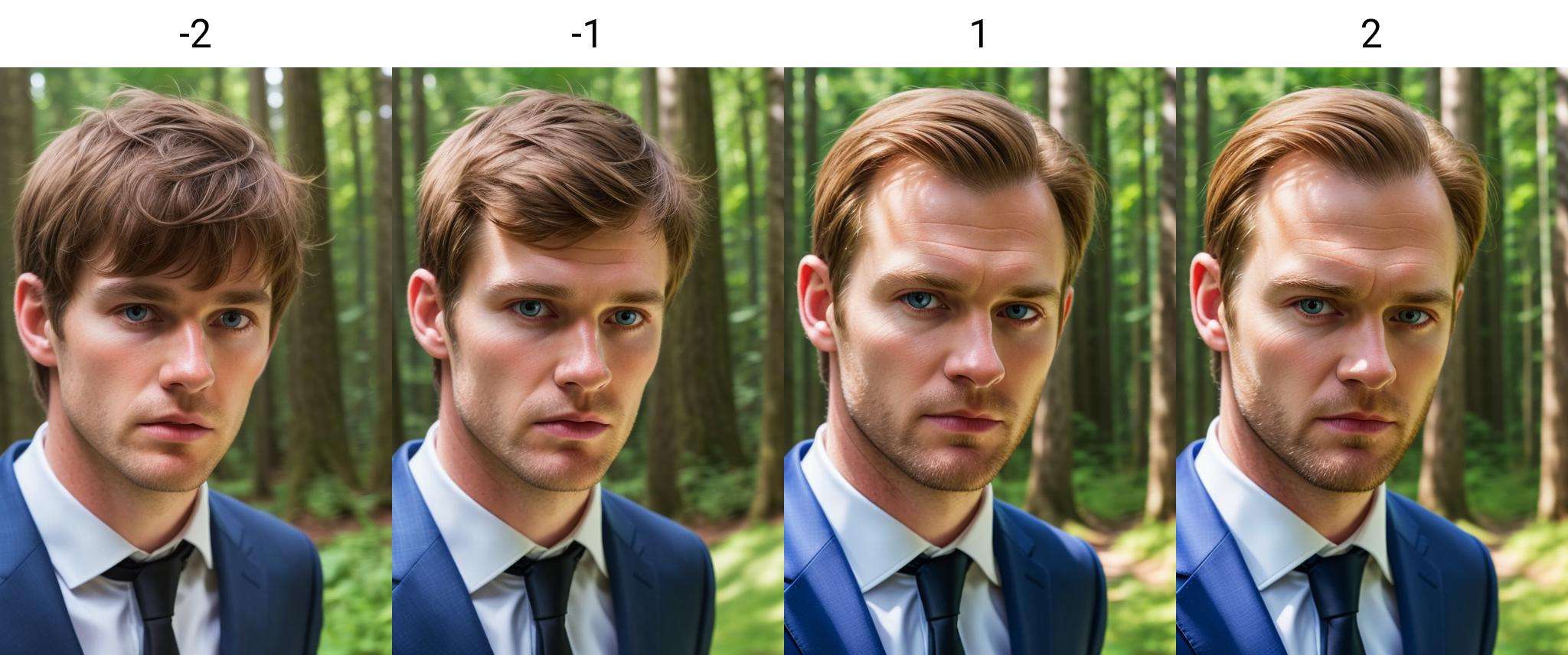 white man, close-up, forest, black suit, formal, looking at viewer, low sharpness<lora:forehead_slider_v2:-2>